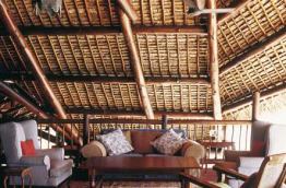 Mozambique - Quirimbas - Medjumbe Private Island - Salon loft au bar