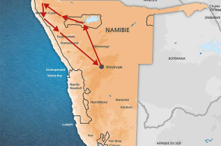 Namibie - Carte safari Nature sauvage en pays Himba
