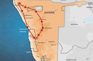 Namibie - Carte safari Sous les étoiles