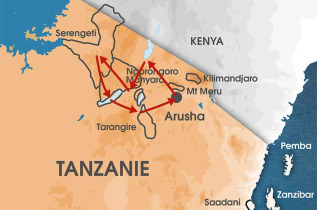 Tanzanie - carte safari entre rencontres et culture