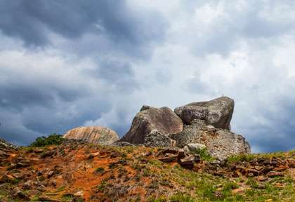 La colline de Great Zimbabwe