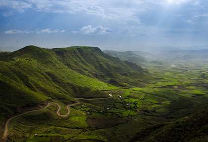 Montagnes autour de Lalibela