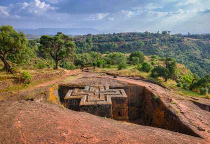 Eglise St Georges à Lalibela