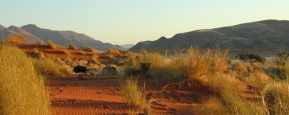 Camp dans les dunes de la NamibRand Nature Reserve