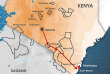 Kenya - Carte safari Plage et safari en minibus 4x4