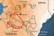 Kenya - carte safari Karibuni Duma
