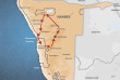 Namibie - Carte Circuit La Namibie Randonnée sauvage