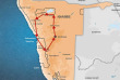 Namibie - Carte Circuit regroupé francophone Moringa