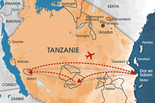 Tanzanie - Carte Safari parcs secrets du Sud : Ruaha et Katavi