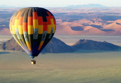 Namibie - Sesriem - Parc Naukluft - Survol en montgolfière