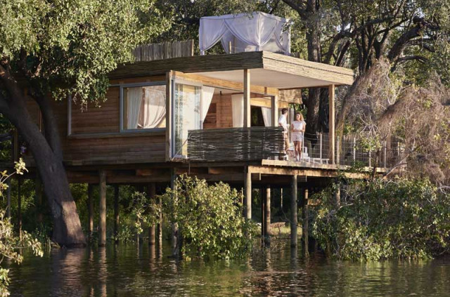 Zimbabwe - Chutes Victoria - Victoria Falls River Lodge - Starbed Treehouse